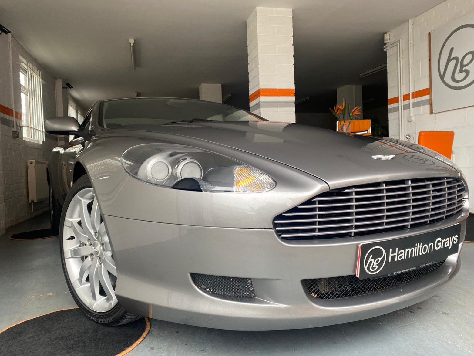 2005 (54) Aston Martin 5.9 V12 DB9 Coupe Seq’. Finished in Tungsten Silver with s/o Burgundy Hide. 57,000m. FAMSH. Apple CarPlay.. (SOLD)