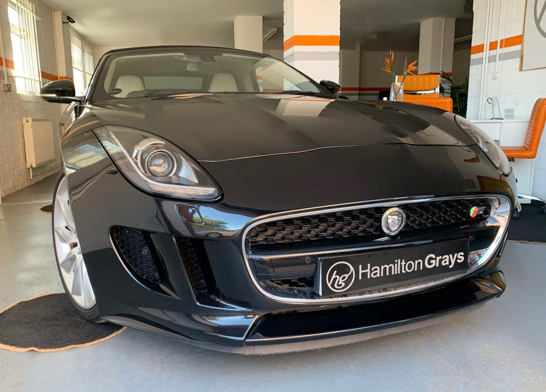 2013 (13) Jaguar F Type 3.0 V6 S [375 bhp] QS Convertible. In Ultimate Black Metallic with Contrasting Cirrus Leather. 40k. FJSH.. (SOLD)