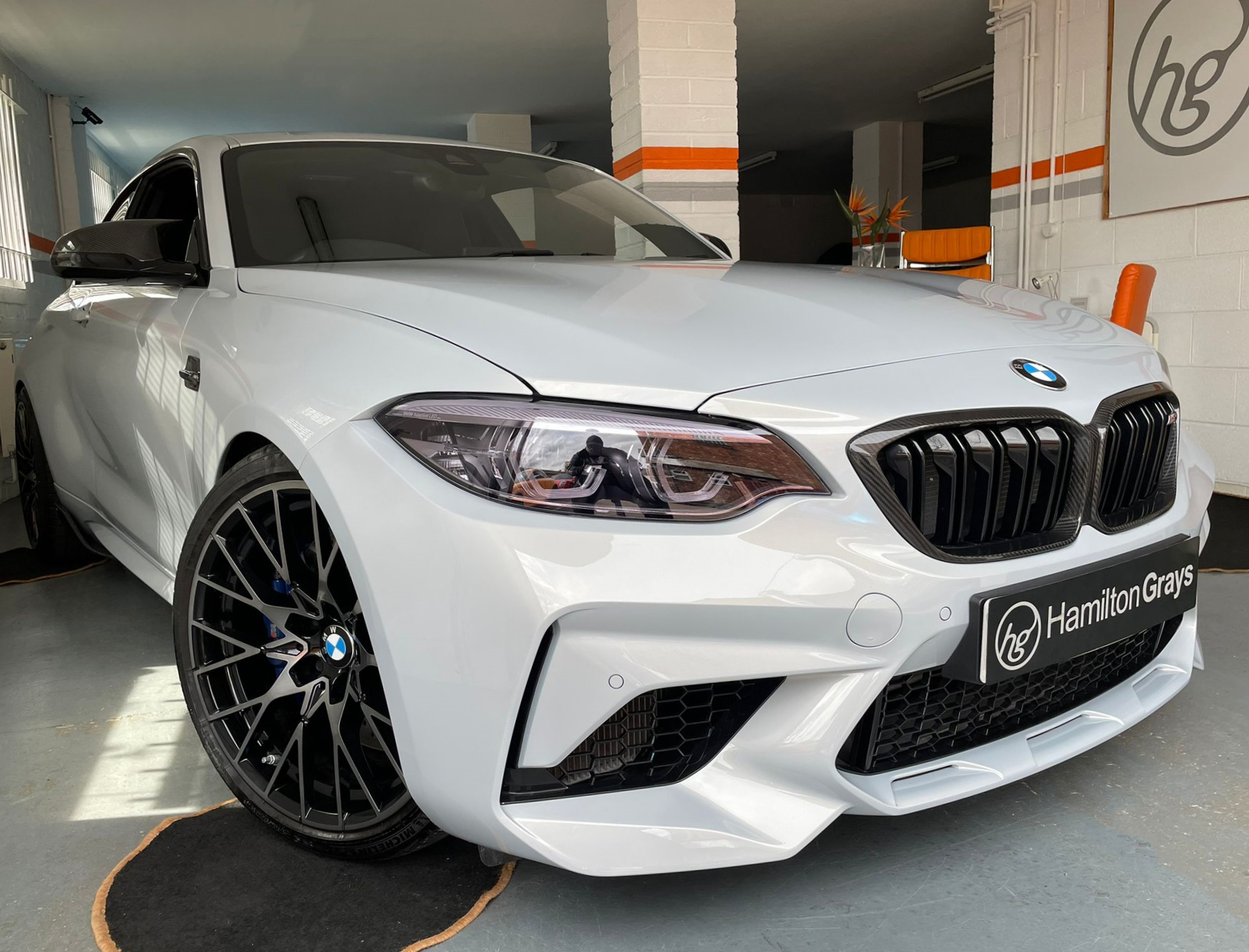 2020 (20) BMW M2 3.0 BiTurbo Competition DCT. In Hockenheim Silver with Dakota Black Leather. Full Carbon Packs. 5k. FBMWSH. 1Year Remaining Warranty.. Ultimate Spec.!  (SOLD)