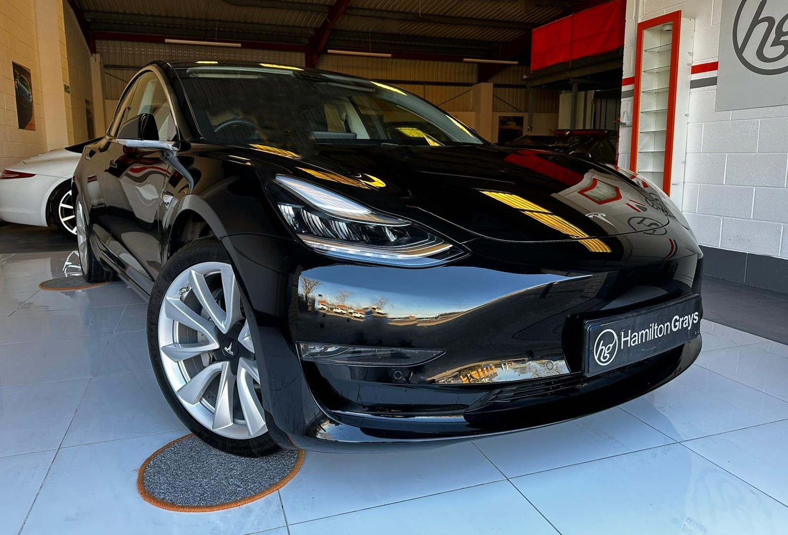 2019 (19) Tesla Model 3 (Standard Range Plus) Electric Auto. Finished in Solid Black with Black Interior. 47k. 19” Optional Aero Alloys. £26,950
