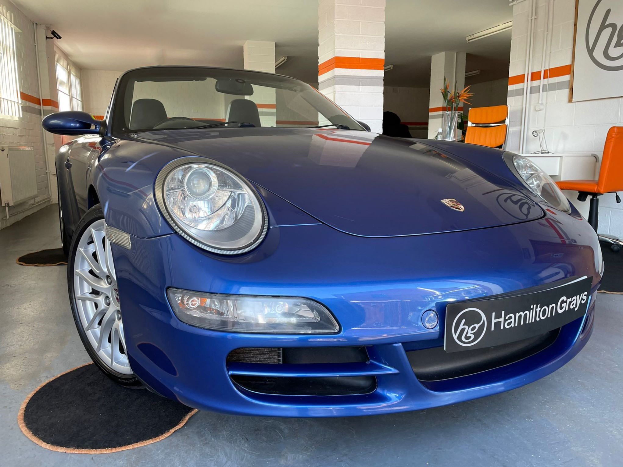 2007 (07) Porsche 911 3.6 [997] Carrera Cabriolet Manual. In Striking Cobalt Blue Metallic with Full Blue Leather. 99k..FSH. Great Example.. (SOLD)