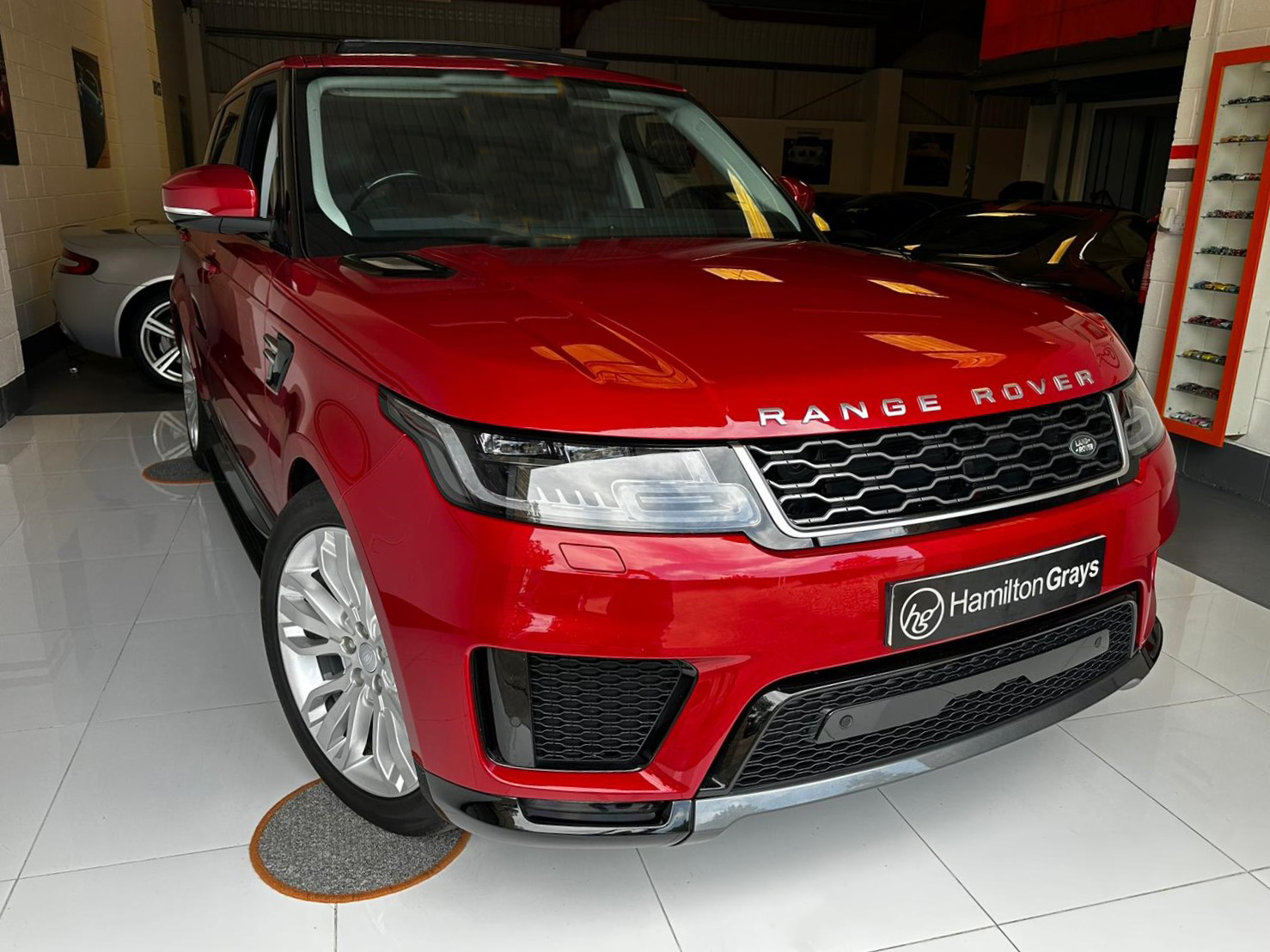 2018 (68) Range Rover Sport 3.0 SD V6 HSE Auto 4WD. In Firenze Red Metallic with Full Black Leather. 46k. FLSH +12m LR Warranty.. £46,950