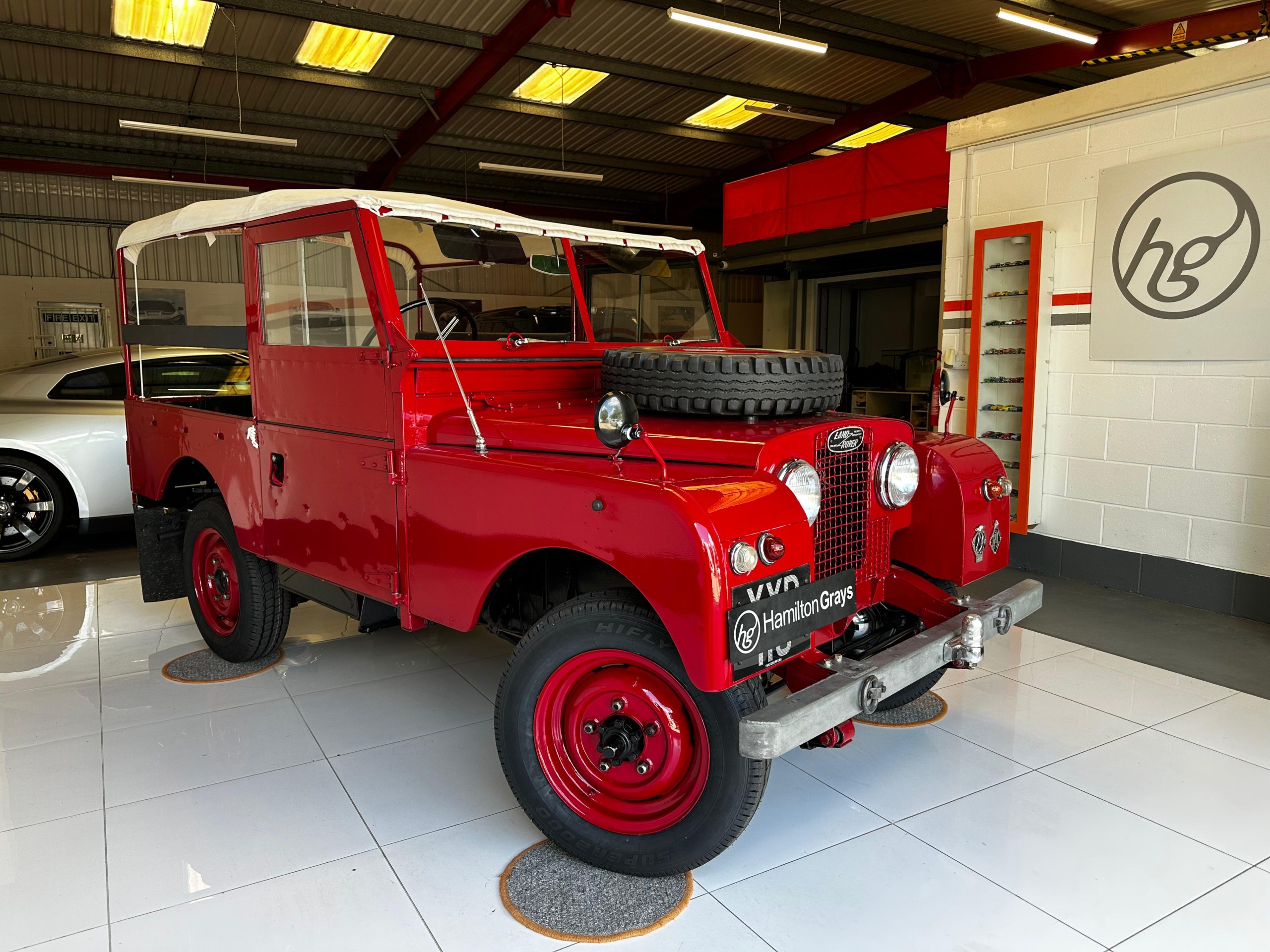 1957 Land Rover Series 1, Manual 2,000cc. Soft Top Pickup. In Fire Engine Red. Full Restoration. Just 20,051miles.. 1 Owner from New!  £42,950