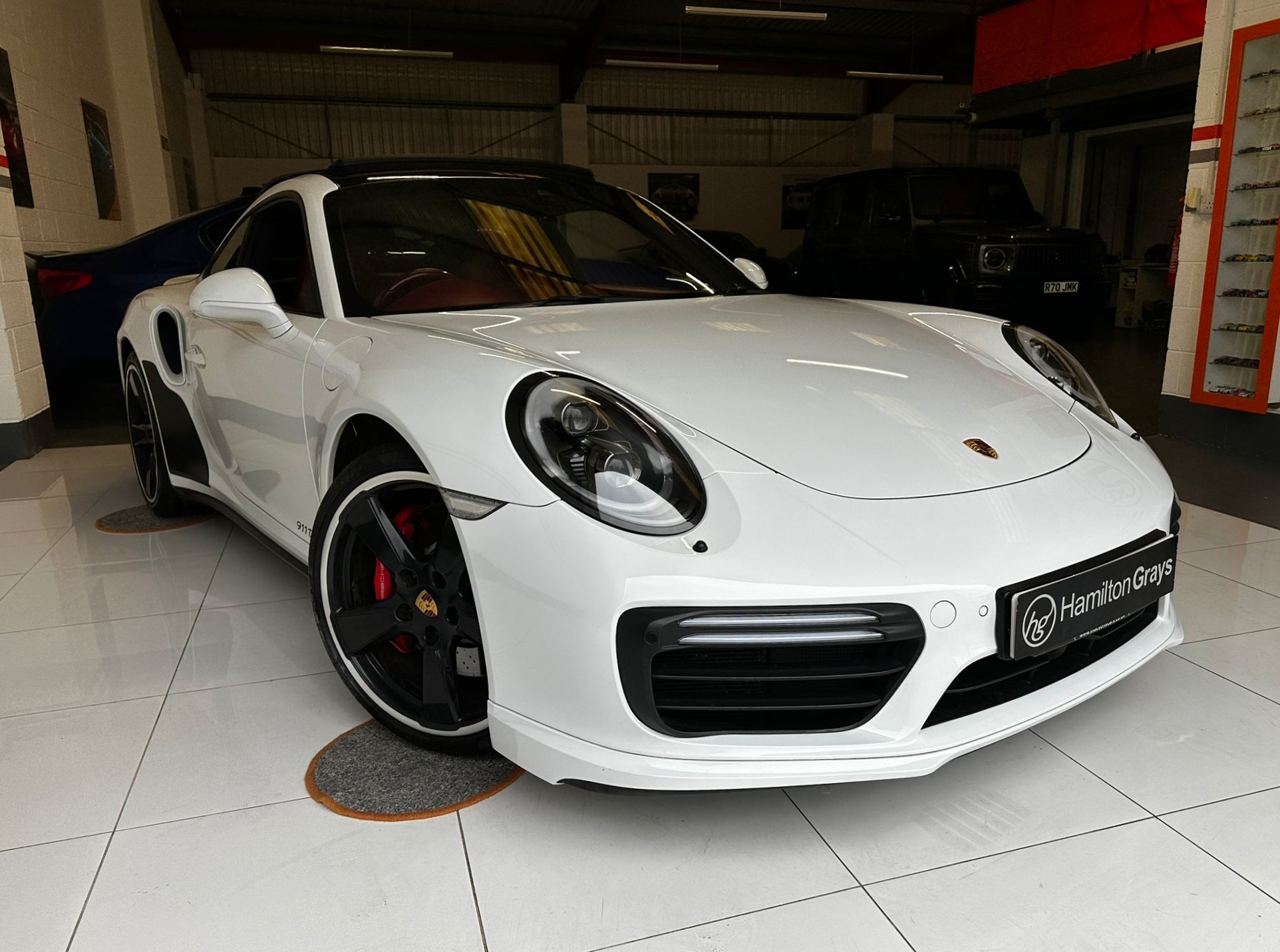 2016 (66) Porsche 911 3.8T [991.2] turbo Coupe PDK 4WD. In Carrara White Metallic with Full Bordeaux Red Leather. Just 40k.. FSH. £76,950