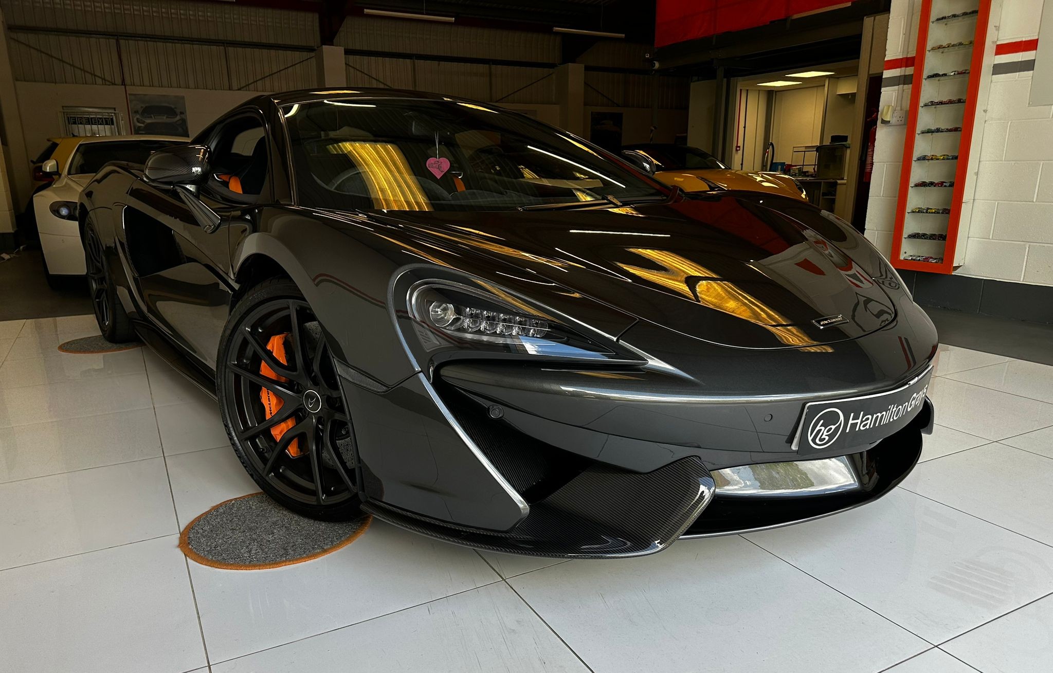 2016 (16) McLaren 570S 3.8T V8 Coupe SSG. Storm Grey Metallic with Black-Orange Interior. Extended McLaren Warranty 03/2027.   £89,950
