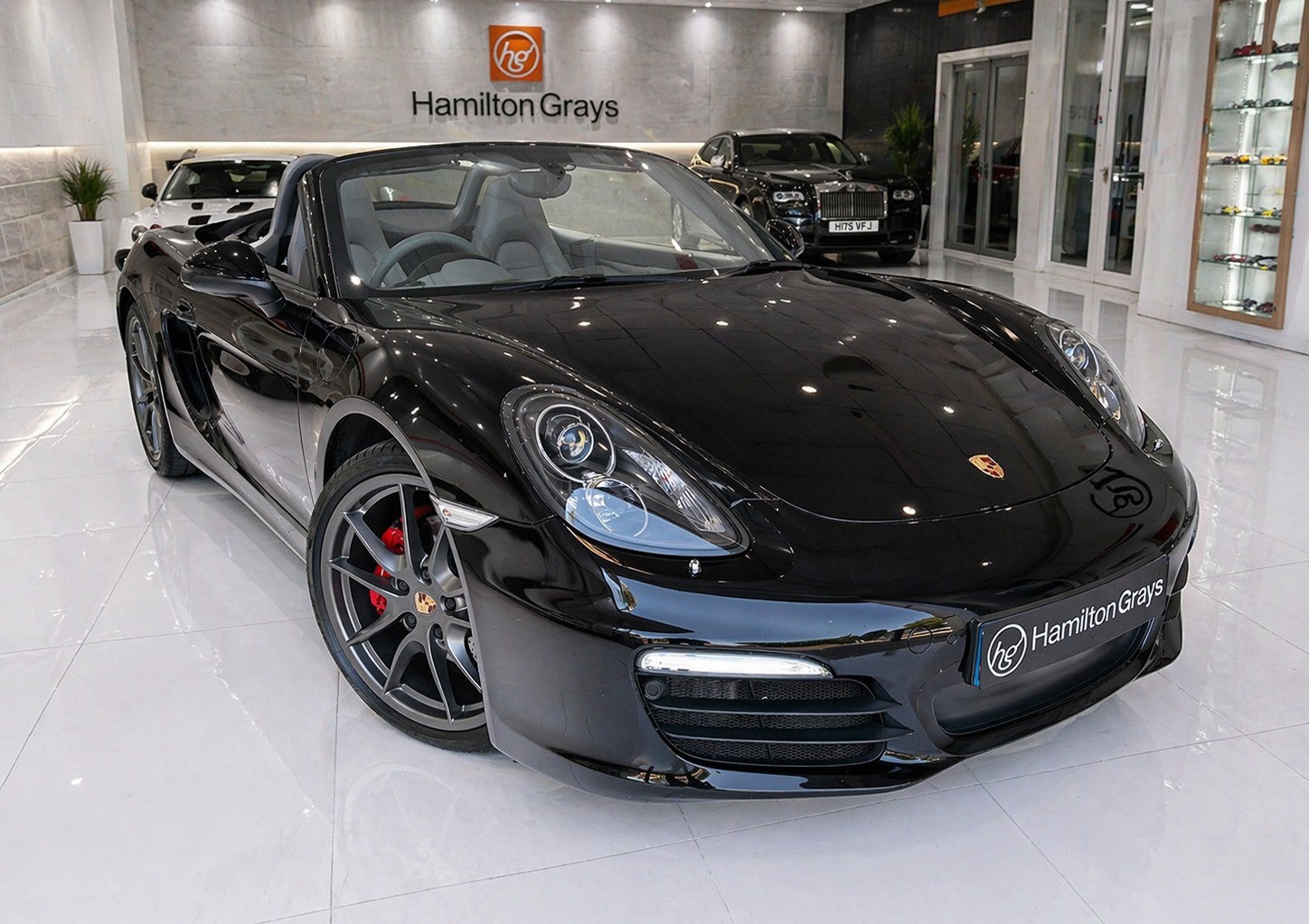 2013 (13) Porsche Boxster 3.4 [981] S Convertible PDK. Basalt Black Metallic with Grey Leather. 20k! FSH.. 20in Alloys, Bose, Serviced 4/3/26.. £35,950